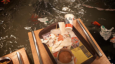 Flooded McDonald's